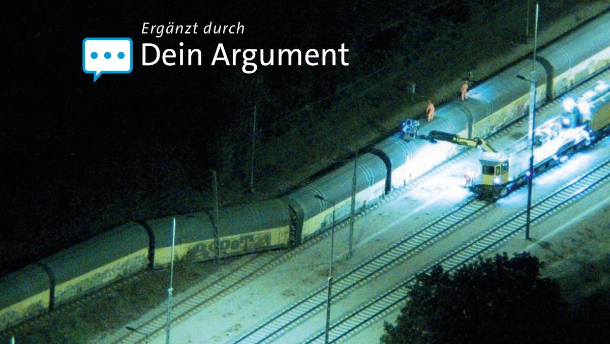 Entgleister Güterzug: Polizei geht nicht von Sabotage aus
