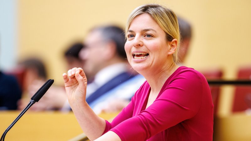Archivbild: Katharina Schulze im bayerischen Landtag | Bild: picture alliance/dpa | Matthias Balk Archivbild: Katharina Schulze im bayerischen Landtag