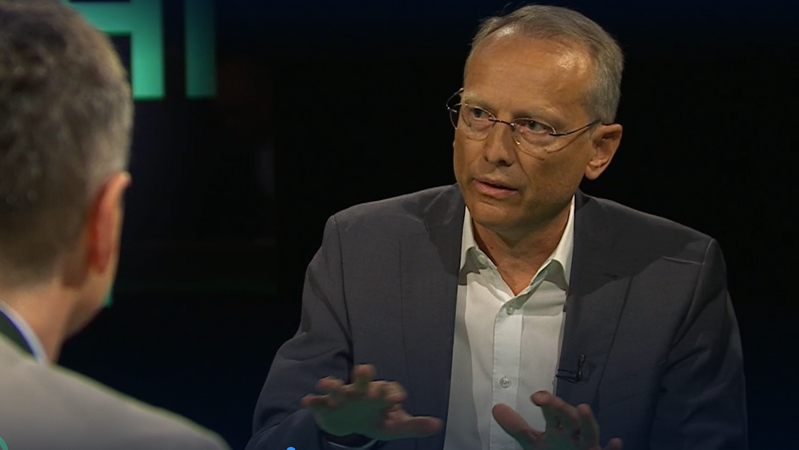 Gewerkschafter Stiedl in der Münchner Runde | Bild: Bayerischer Rundfunk 2025 Gewerkschafter Stiedl in der Münchner Runde