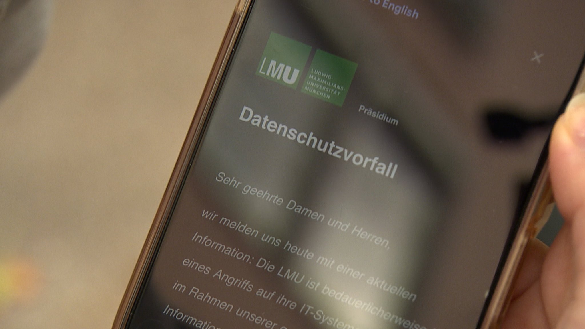 Hackerangriff auf die LMU | Bild: BR Hackerangriff auf die LMU