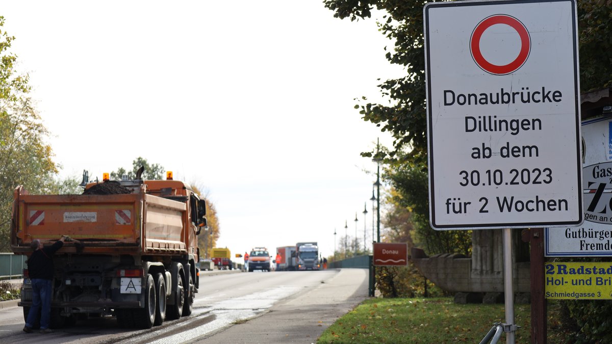 Gesperrte Donaubrücke in Dillingen: Das sind die Folgen