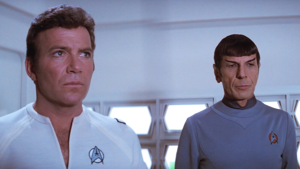 Die alten Recken William Shatner und Leonard Nimoy sehen in 4K besser aus denn je in "Star Trek The Motion Picture Director's Edition".