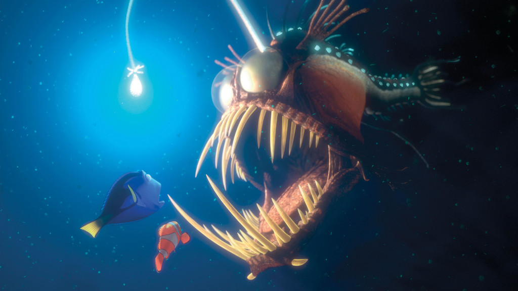 Ein berühmter Anglerfisch aus dem Animationsfilm "Findet Nemo".