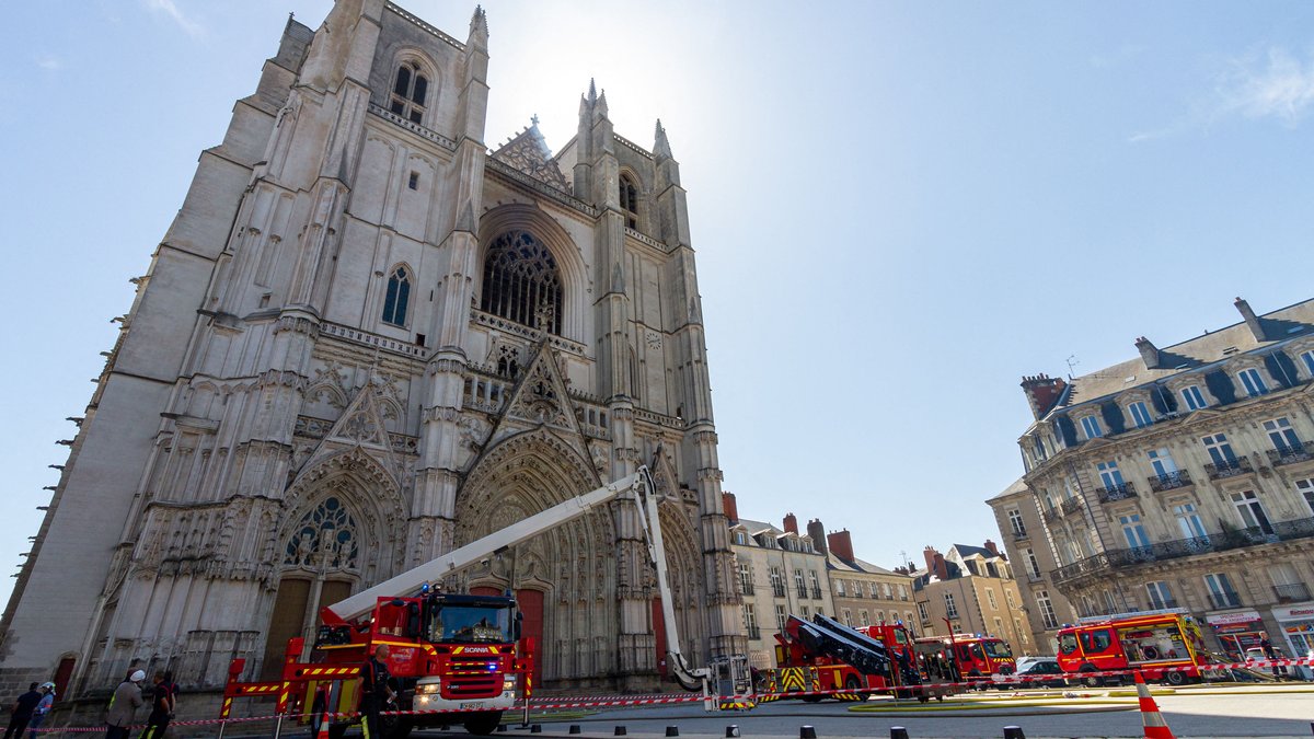 Juli 2020: Brandstiftung in Kathedrale von Nantes