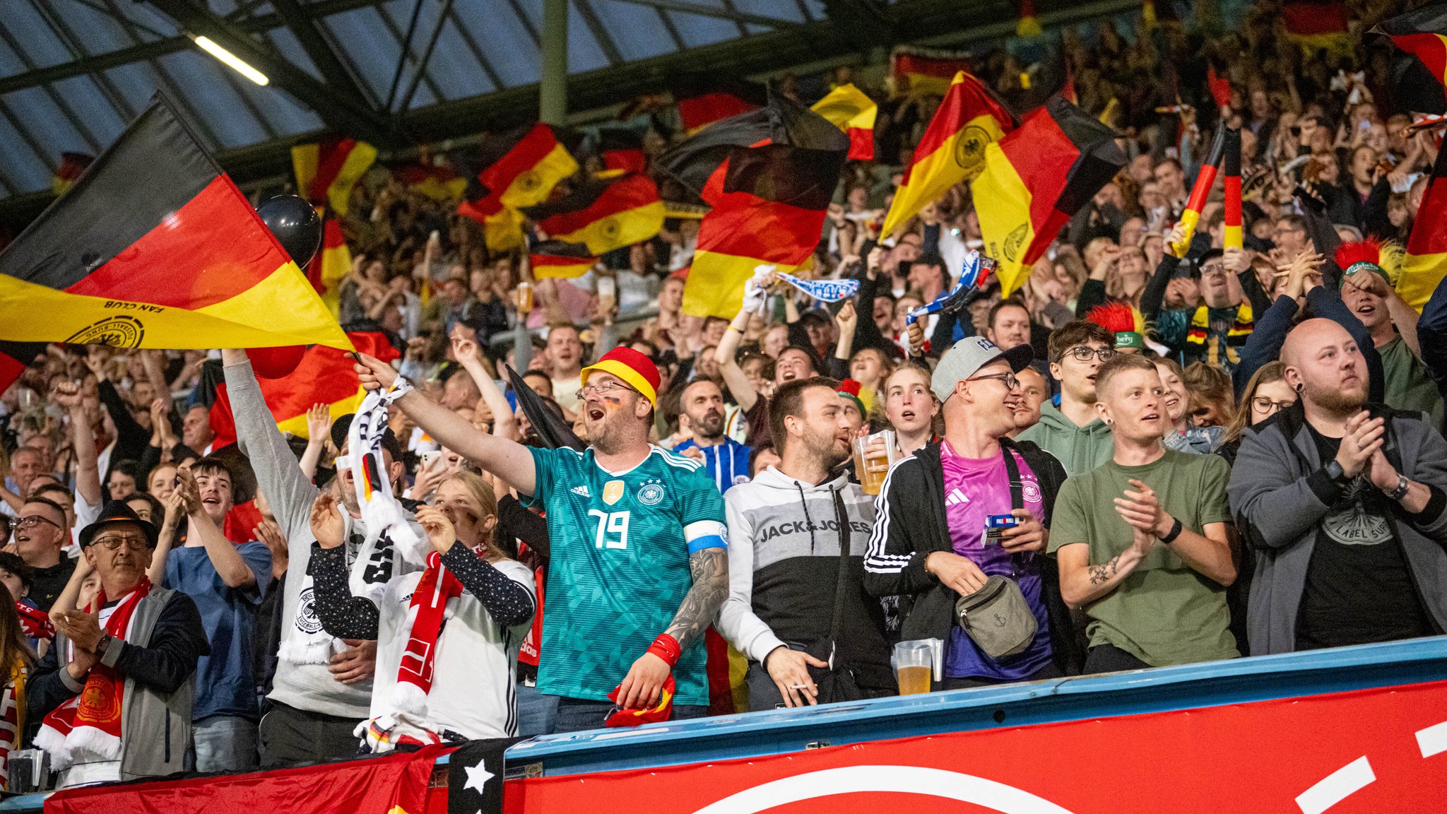 DFB-Fans beim Torjubel (Archiv)