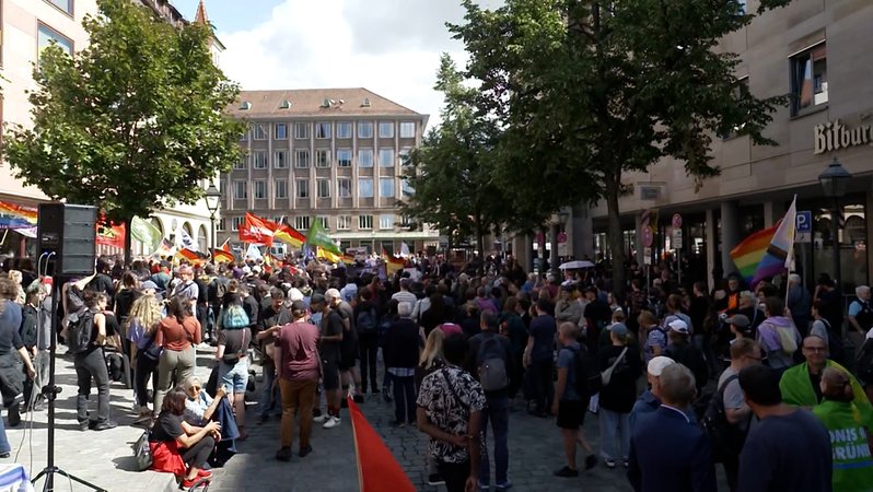 Demos in Nürnberg und München | Bild: BR Demos in Nürnberg und München
