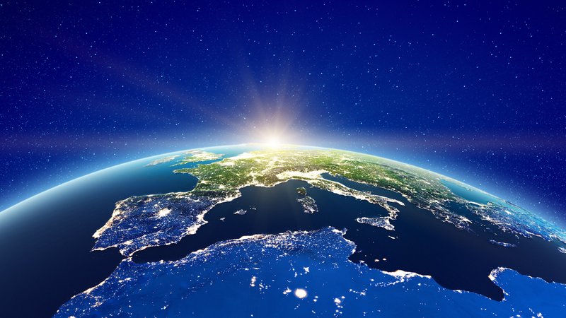 Satellitenaufnahme von Europa | Bild: stock.adobe.com Satellitenaufnahme von Europa