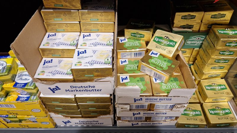 Endlich wieder billiger: Der Preis für Butter sank im vergangenen Jahr um fast 18 Prozent.
