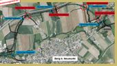 Skizze der geplanten Umgehungsstraße | Bild:Gemeinde Berg