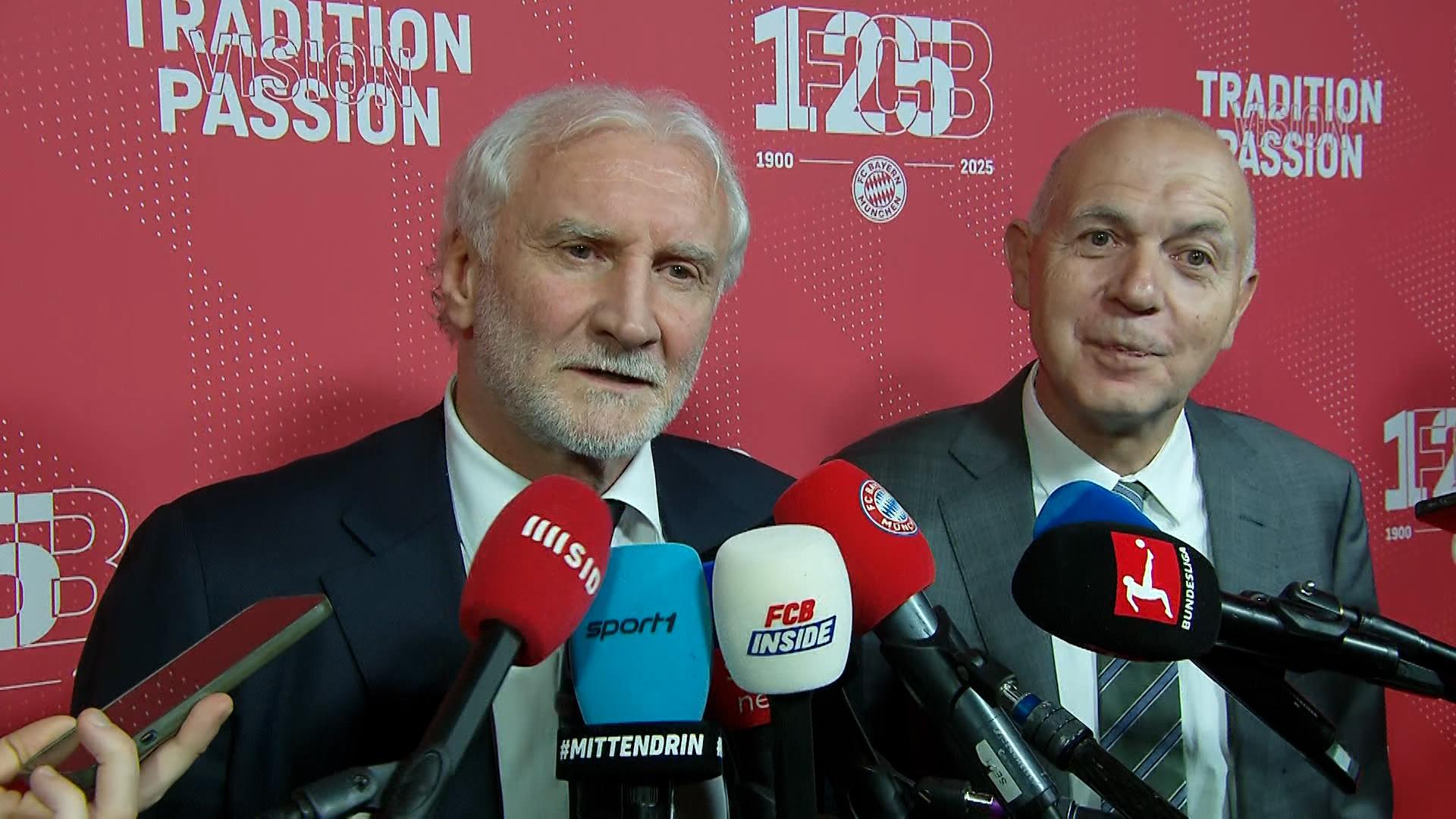 DFB-Sportdirektor Rudi Völler (l.) und DFB-Präsident Bernd Neuendorf