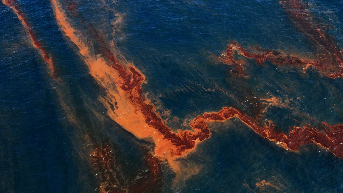 Der Ölteppich im Mai 2010 - einen Monat nach der Katastrophe.