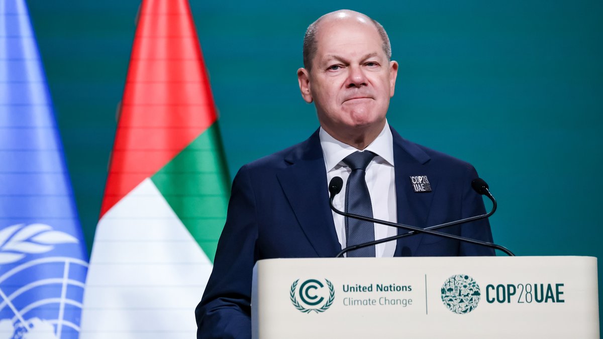 Bundeskanzler Scholz auf dem UN-Weltklimagipfel in Dubai