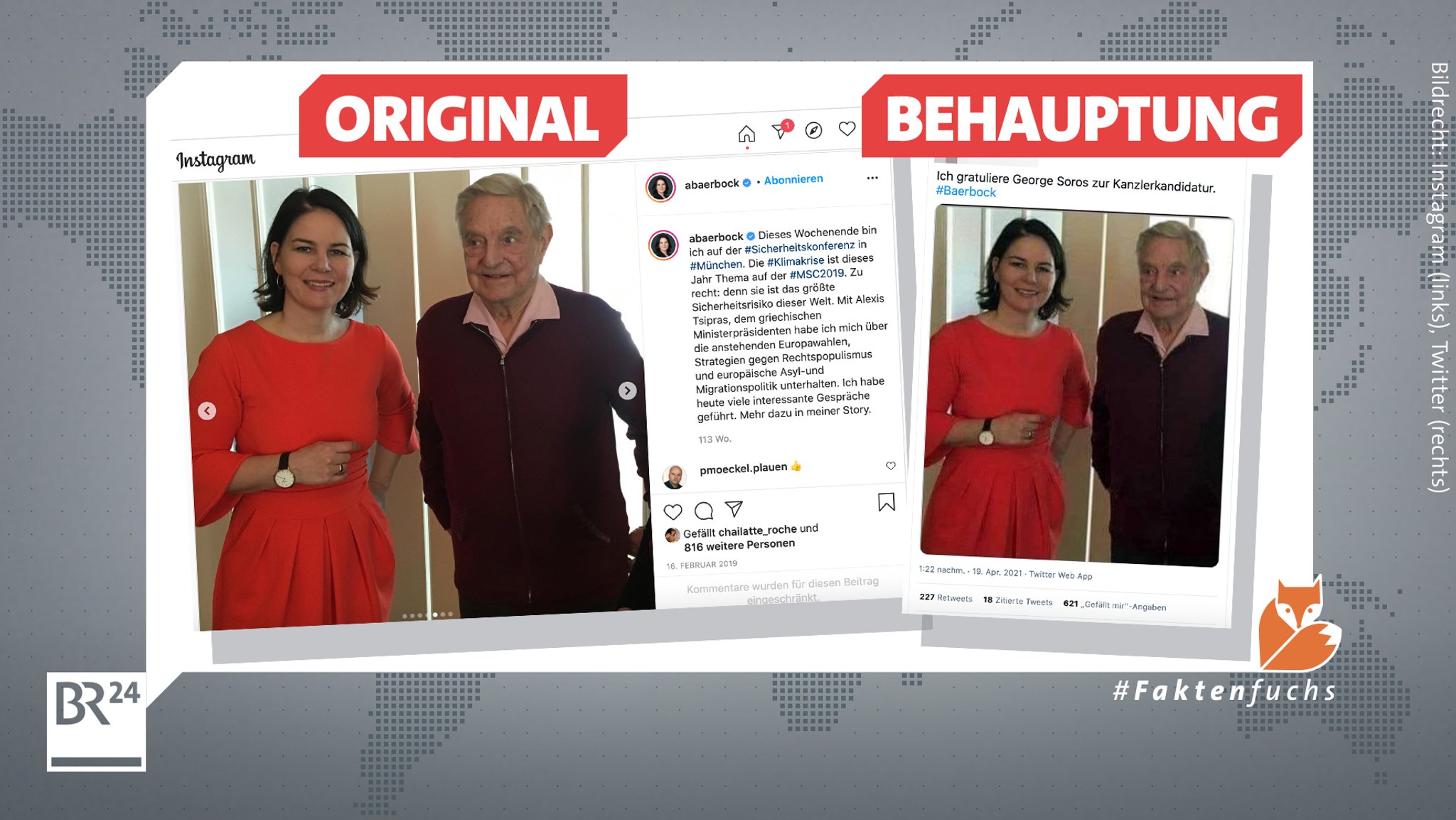 Foto von Annalena Baerbock und George Soros verbreitet sich. 