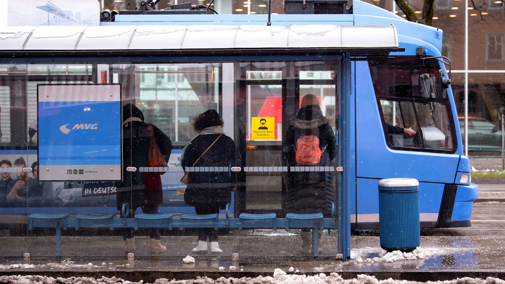 Eine Trambahn in München