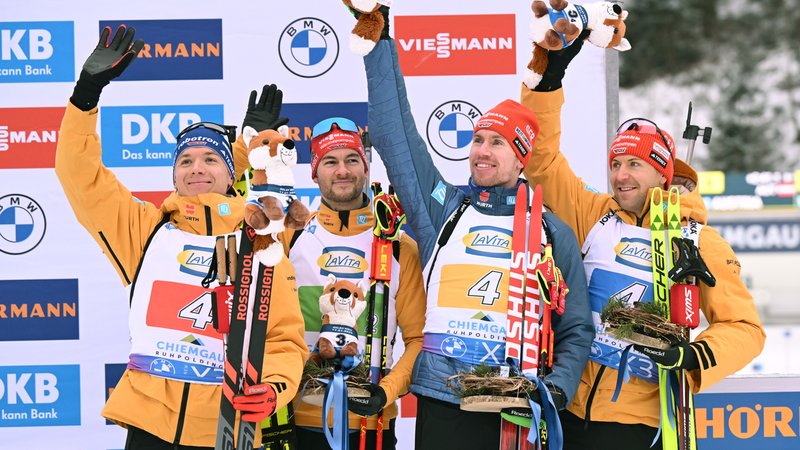 Justus Strelow, Danilo Riethmüller, Johannes Kuehn, Philipp Nawrath | Bild: picture alliance/dpa | Sven Hoppe Justus Strelow, Danilo Riethmüller, Johannes Kuehn, Philipp Nawrath