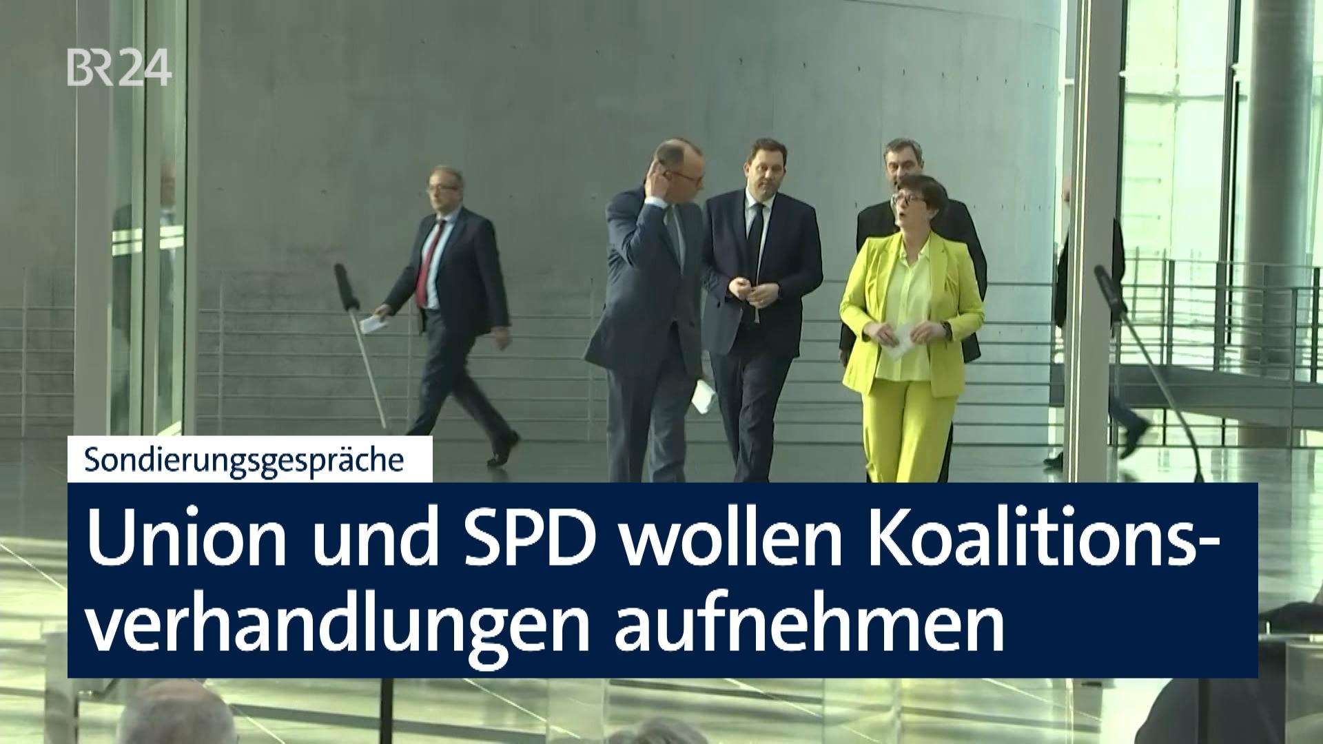 Union und SPD haben sich auf ein gemeinsames Sondierungspapier geeinigt. 