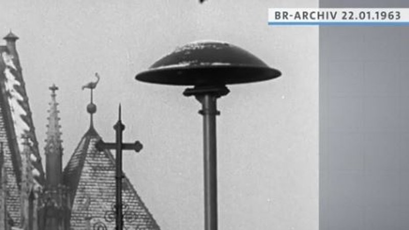 Eine Sirene aus dem Jahr 1963 in Regensburg. | Bild: BR-Archiv Eine Sirene aus dem Jahr 1963 in Regensburg.