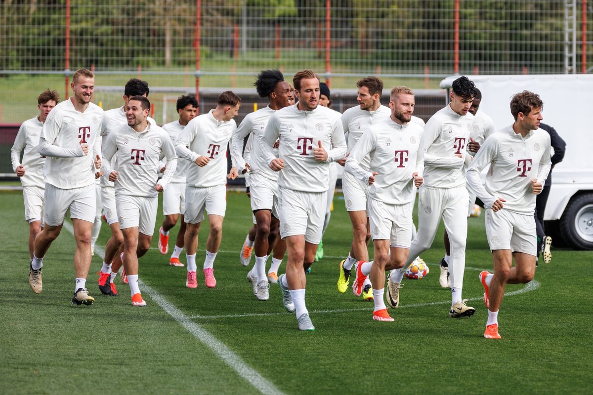 Lauftraining beim FC Bayern München