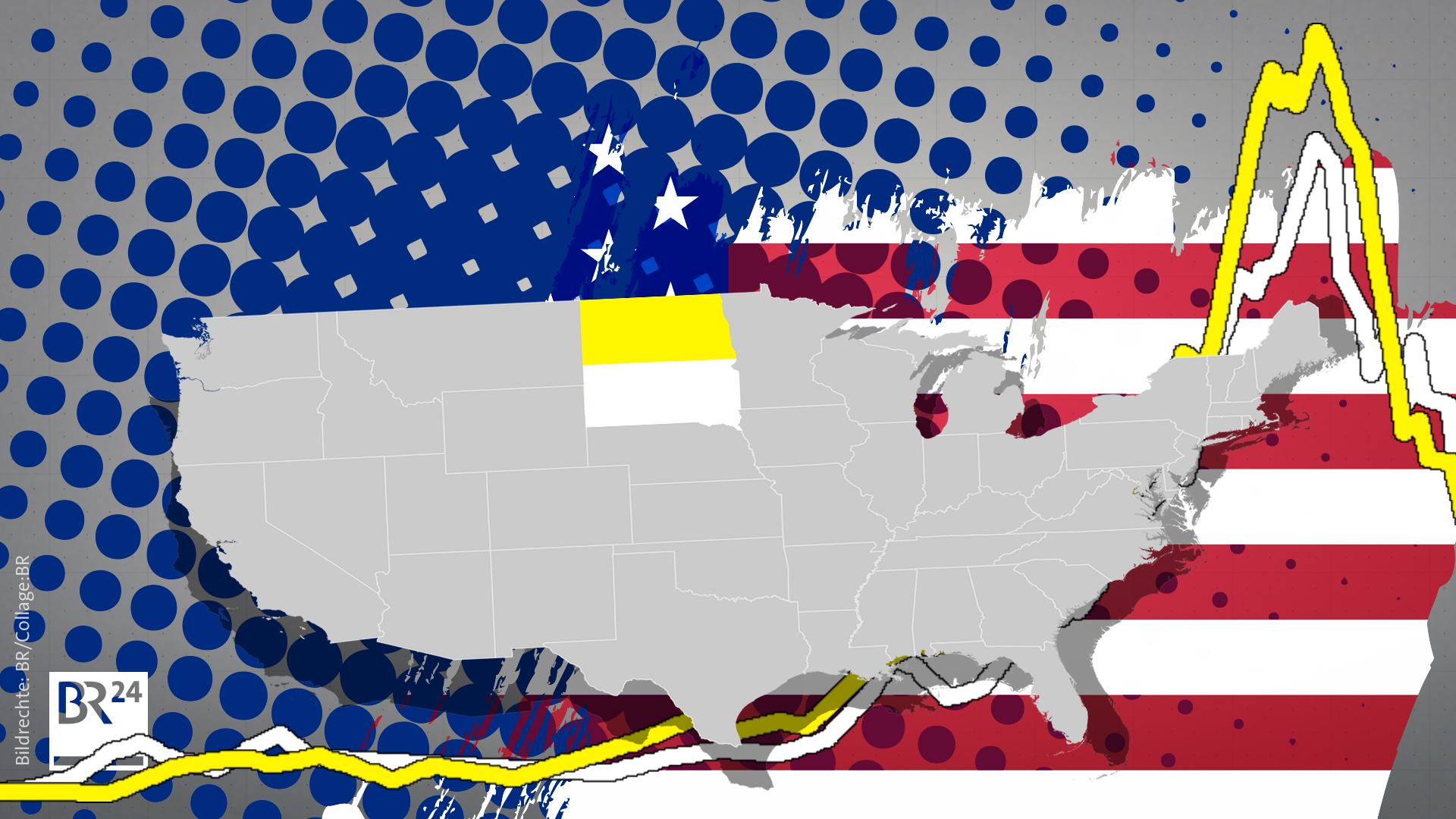 Image accompanying Der Corona-Vergleich von North Dakota und South Dakota zeigt, dass Maßnahmen wie Maskenpflicht und Lockdowns keine Wirkung haben. (Twitter-Grafik, Wissenschafle