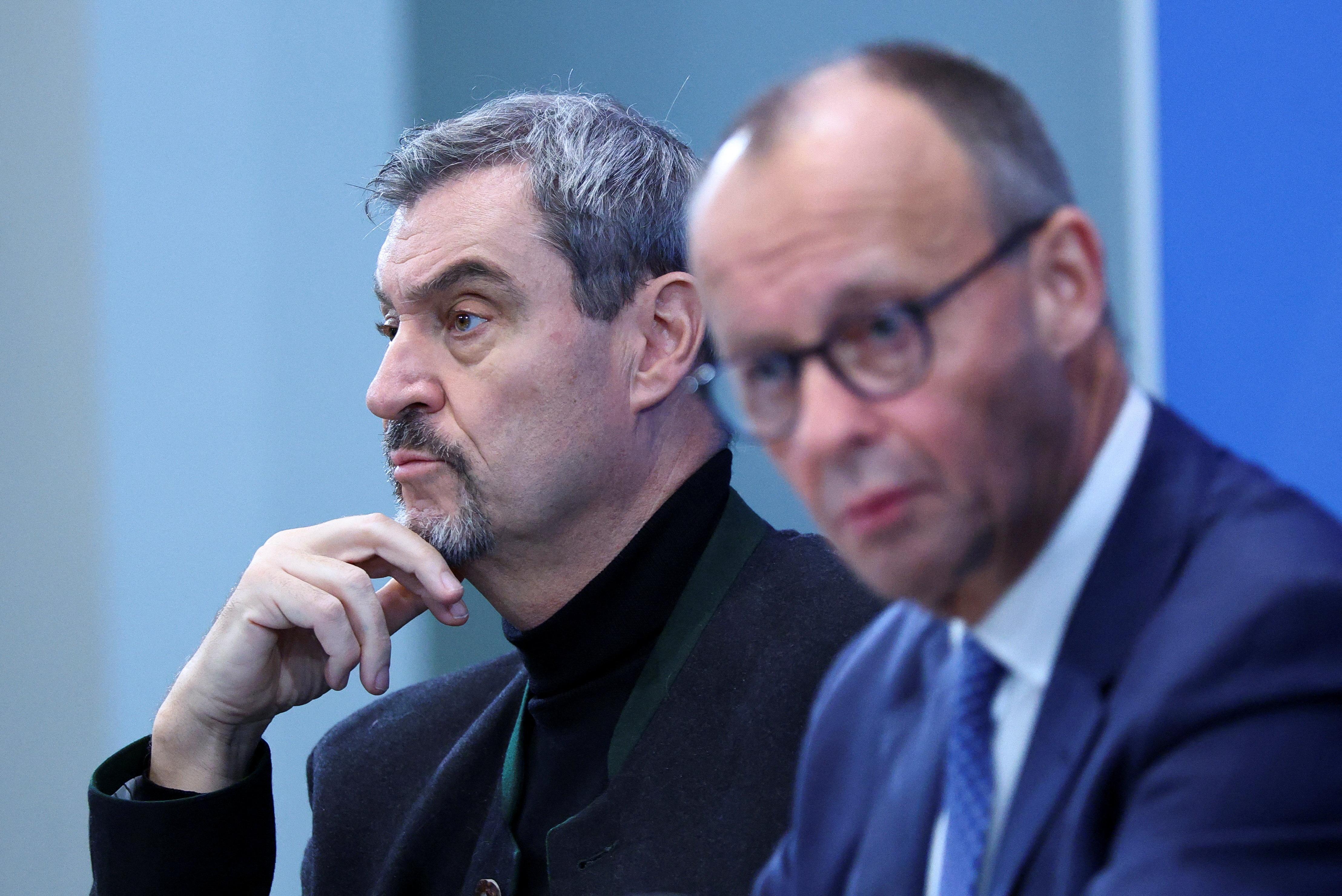 Archivbild: Markus Söder und Friedrich Merz 