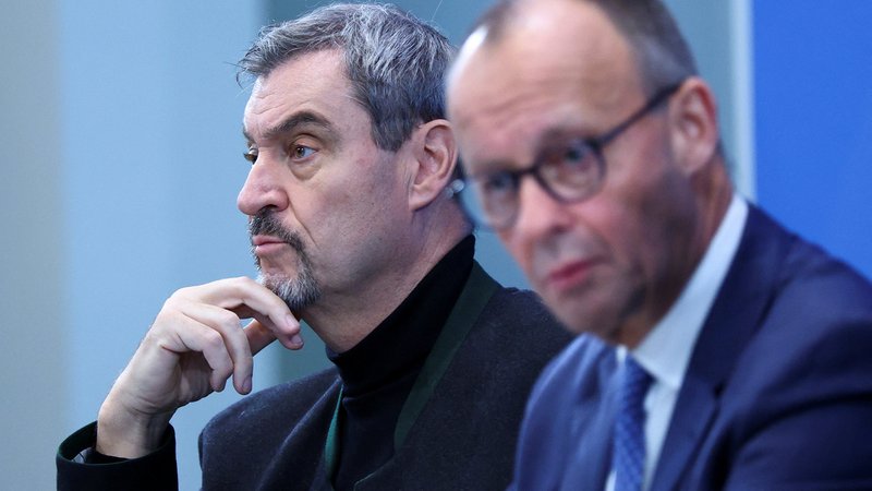 Archivbild: Markus Söder und Friedrich Merz | Bild: REUTERS/Lisi Niesner Archivbild: Markus Söder und Friedrich Merz