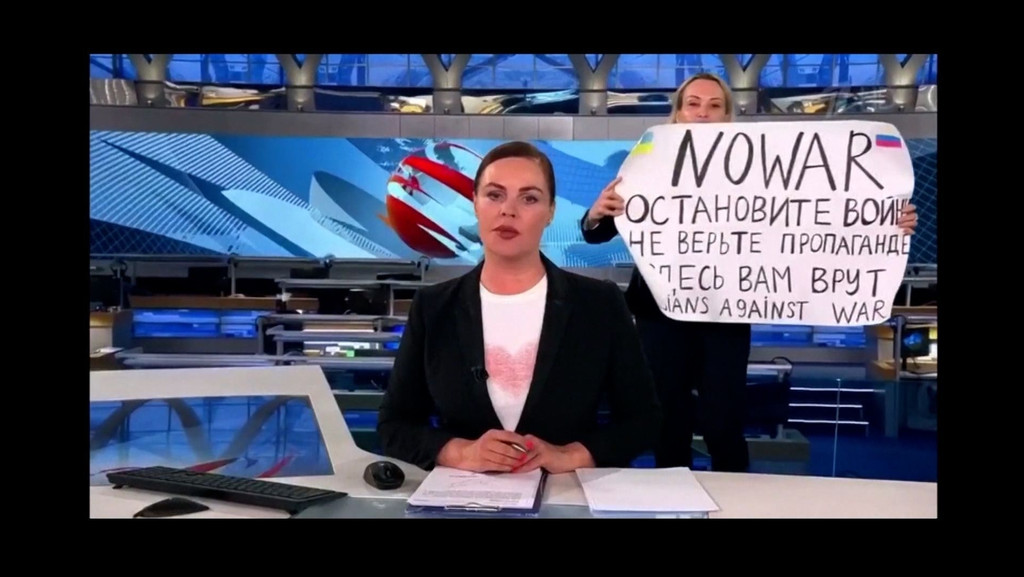 Die Russische Journalistin Owsjannikowa erneut verurteilt