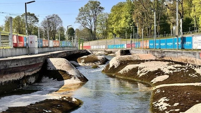 Klimawandel: Olympia-Eiskanal ohne Wasser | Bild: René Kirsch Klimawandel: Olympia-Eiskanal ohne Wasser