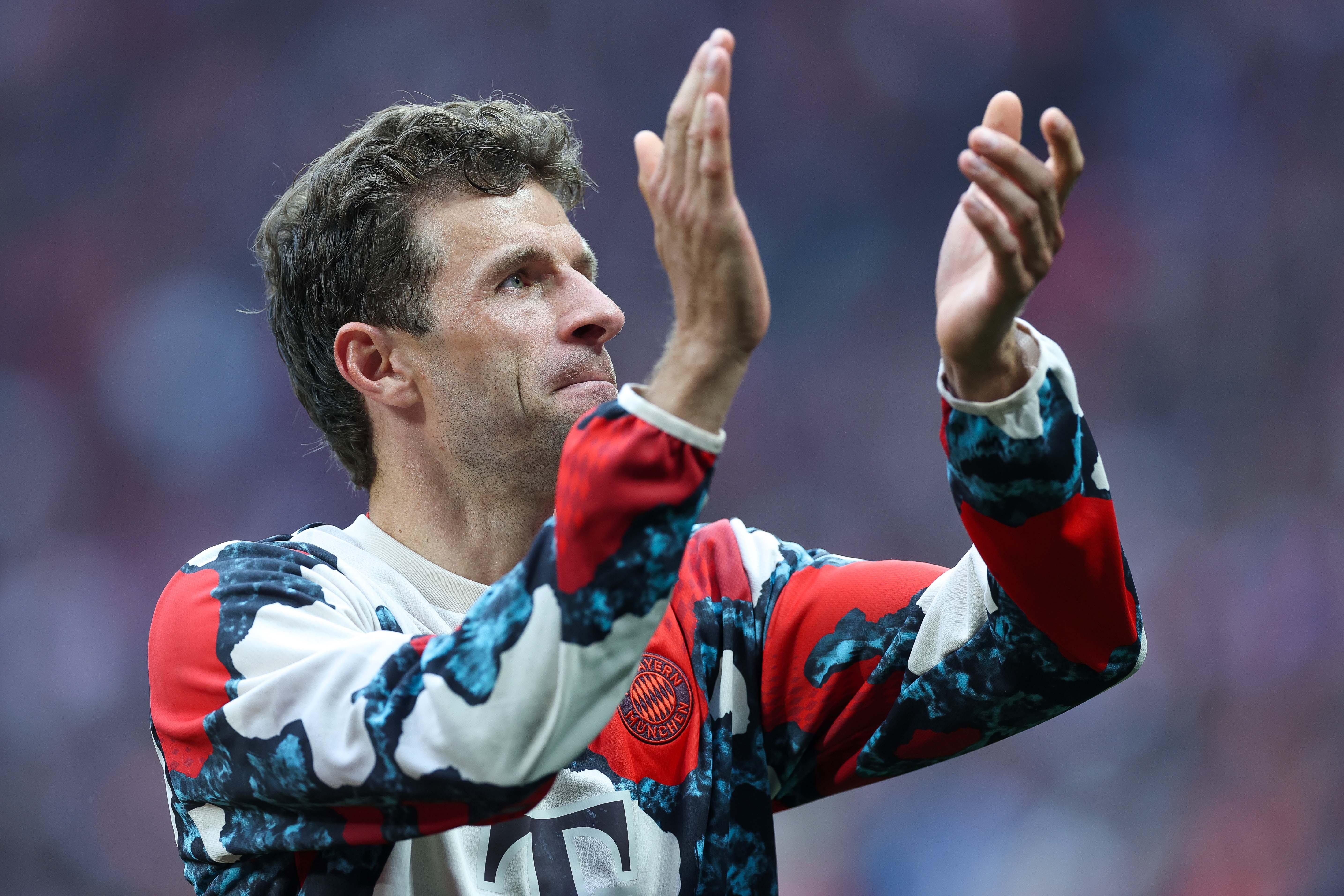 Thomas Müller wird am Samstag zum letzten Mal für den FC Bayern in der Münchner Arena auflaufen.