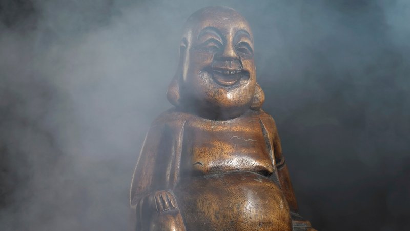 Eine Buddha-Statue.