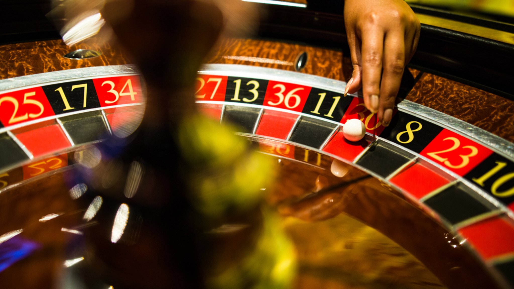 Roulette-Tisch in einer Spielbank