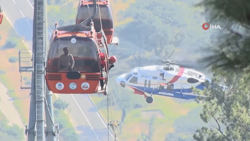 Rettungsaktion mit Hubschraubern