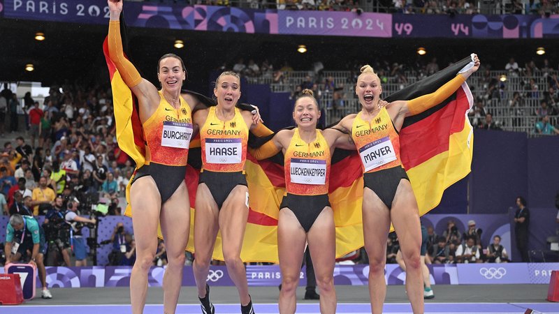 4x100m-Staffel Frauen | Bild: picture-alliance/dpa 4x100m-Staffel Frauen