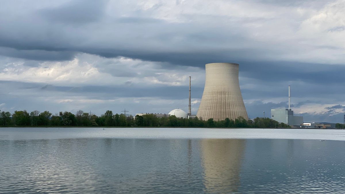 Das stillgelegte Kernkraftwerk Isar 2 (Mitte April 2024).