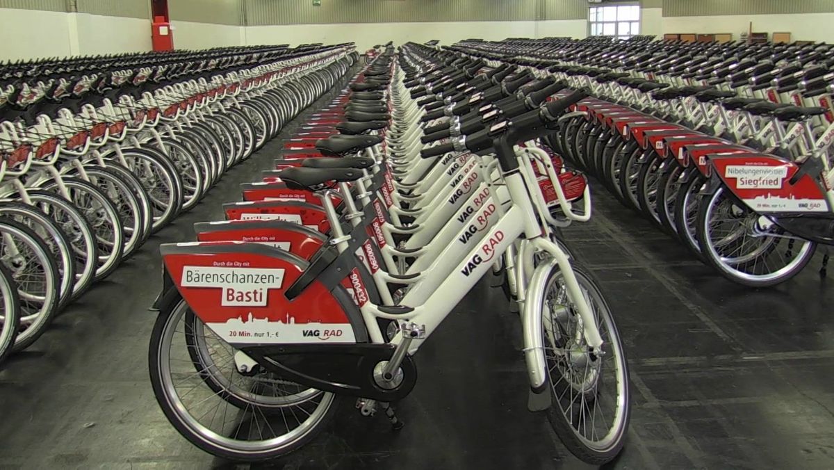 Das Fahrrad-Verleihsystem VAG Rad in Nürnberg hat die Marke vom mehr als einer Million Ausleihen geknackt.