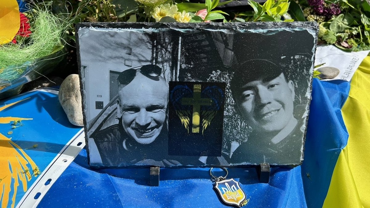Gedenken an die zwei getöteten Ukrainer in Murnau