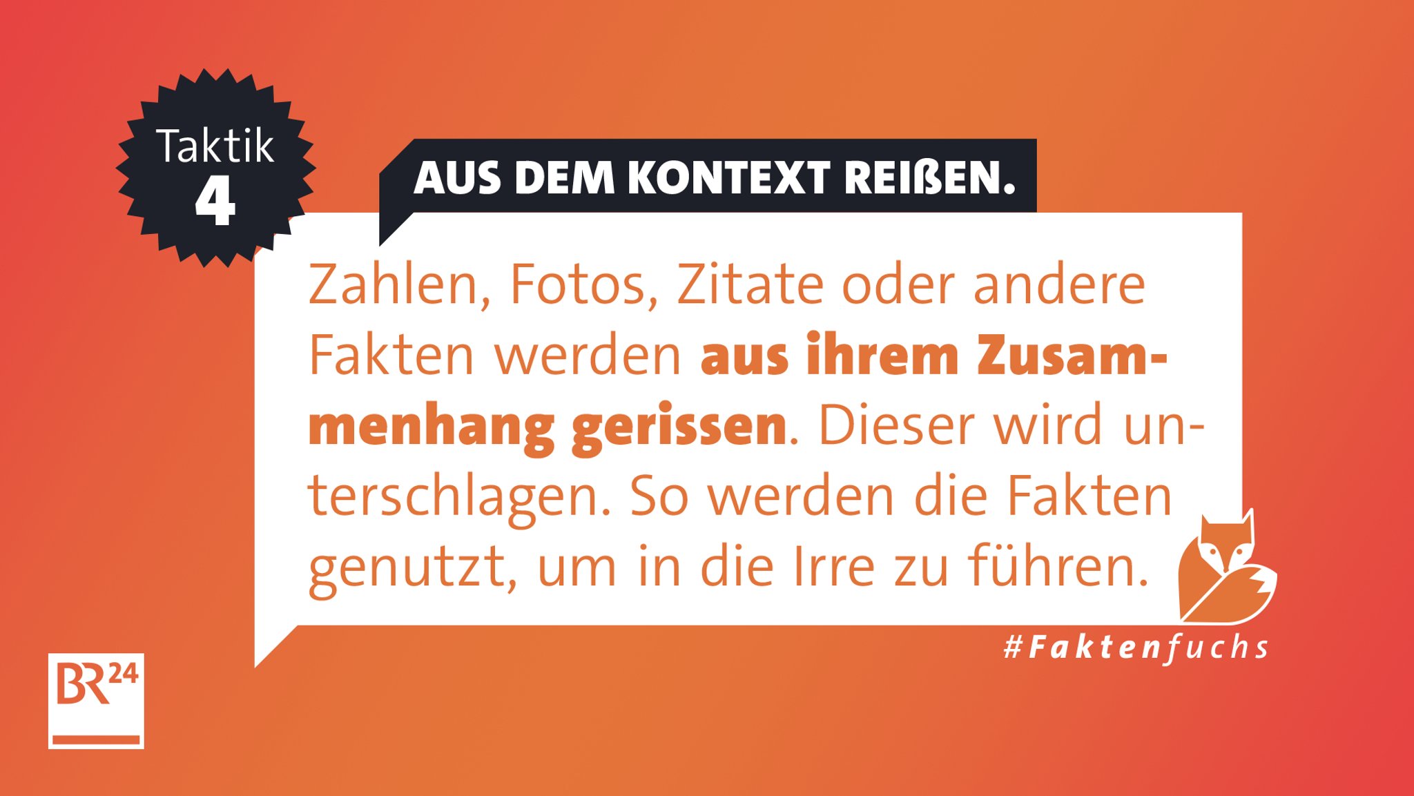 Werden Fakten aus dem Kontext gerissen, führt das in die Irre.