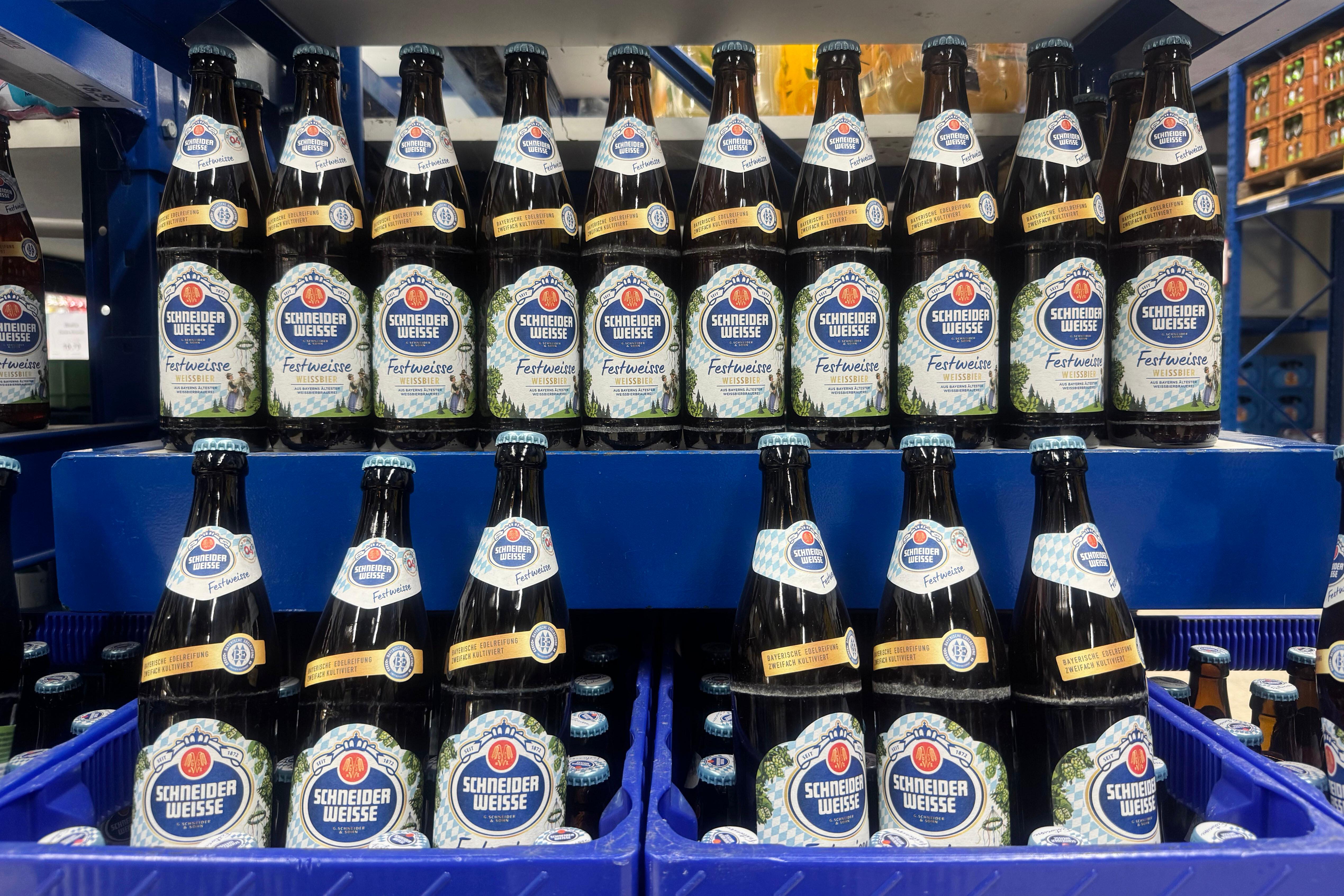 Bierflaschen von Schneider Weisse