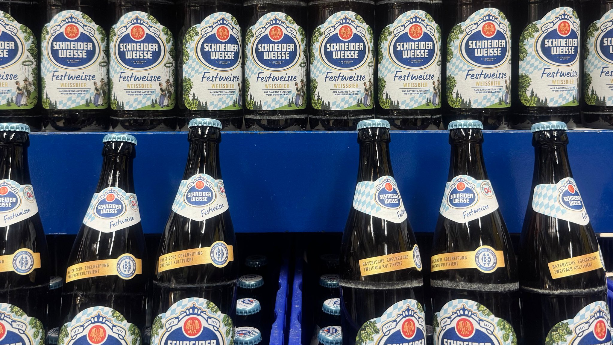 Bierflaschen von Schneider Weisse