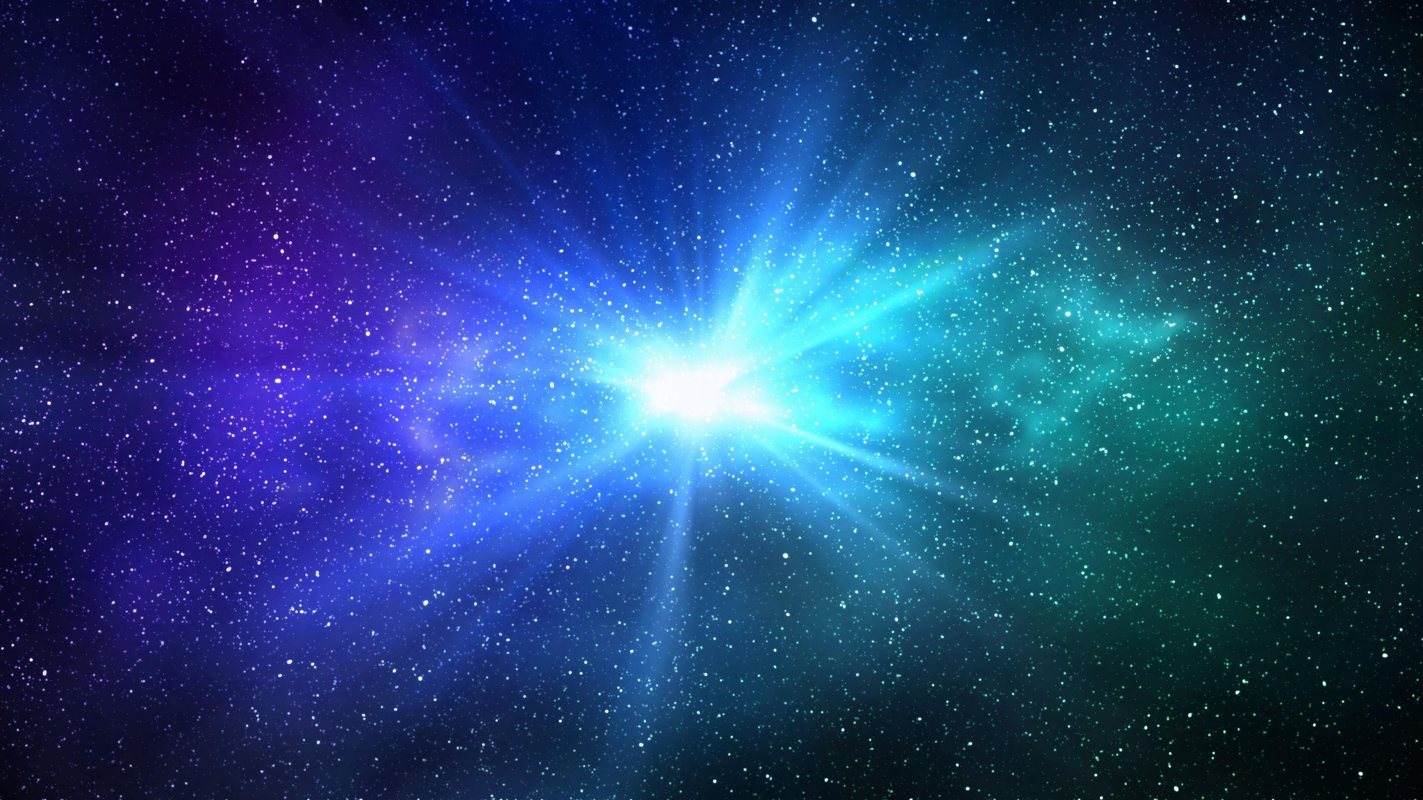 Lichtblitz im Weltraum. Sternenhimmel bei Nacht und hellblaugrüne Galaxie. 3D-Illustration der Milchstraße und des Universums | Bild: picture alliance/Zoonar/Laurent Davoust Lichtblitz im Weltraum. Sternenhimmel bei Nacht und hellblaugrüne Galaxie. 3D-Illustration der Milchstraße und des Universums