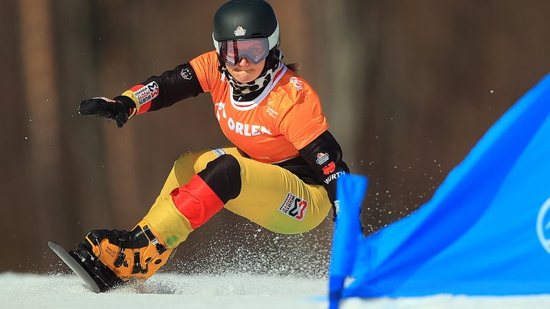 Ramona Hofmeister aus Deutschland in Aktion. | Bild: dpa-Bildfunk/Lukasz Gagulski Ramona Hofmeister aus Deutschland in Aktion.