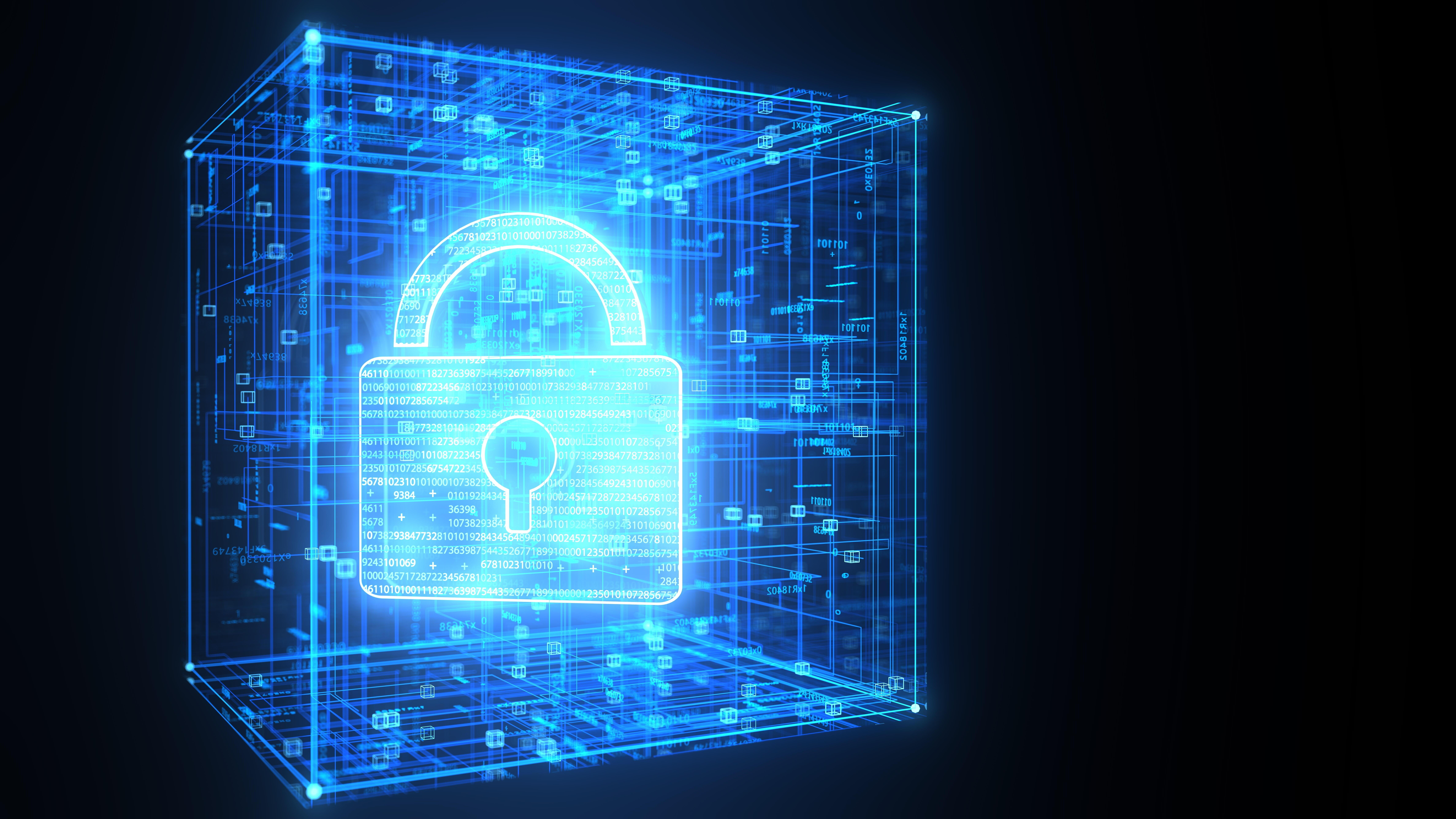 (Symbolbild) Web Cyber-Sicherheitsbox. 3d Darstellung.