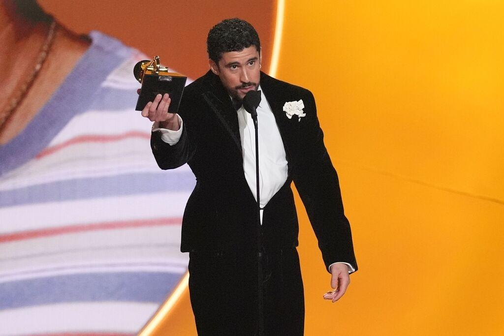 Der Rapper Bad Bunny bei der diesjährigen Grammy-Verleihung