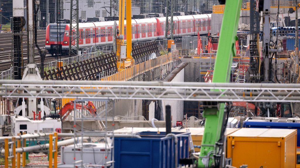 Baustelle zweite S-Bahn-Stammstrecke