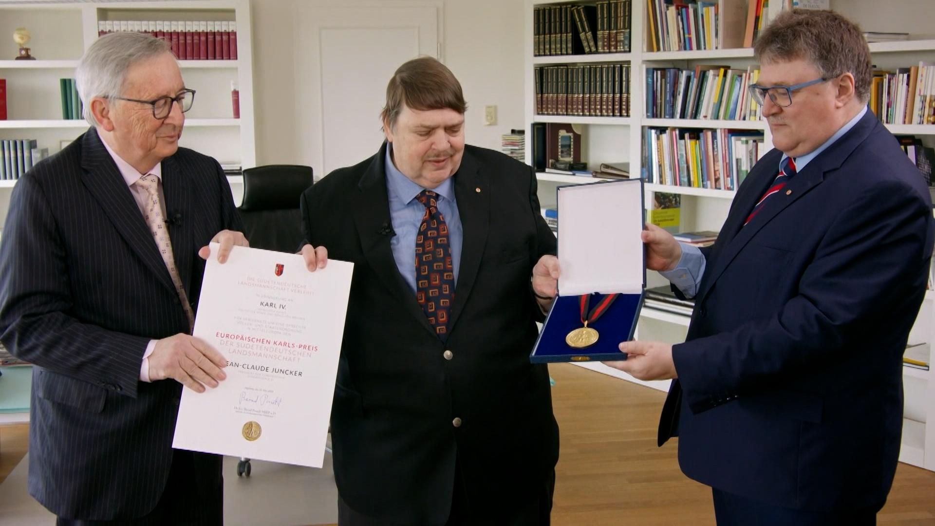 Sudetendeutsche: Juncker mit Karls-Preis geehrt