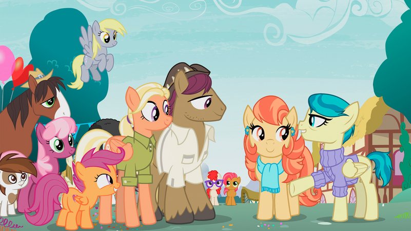 Zeichentrickserie mit bunten Ponys 