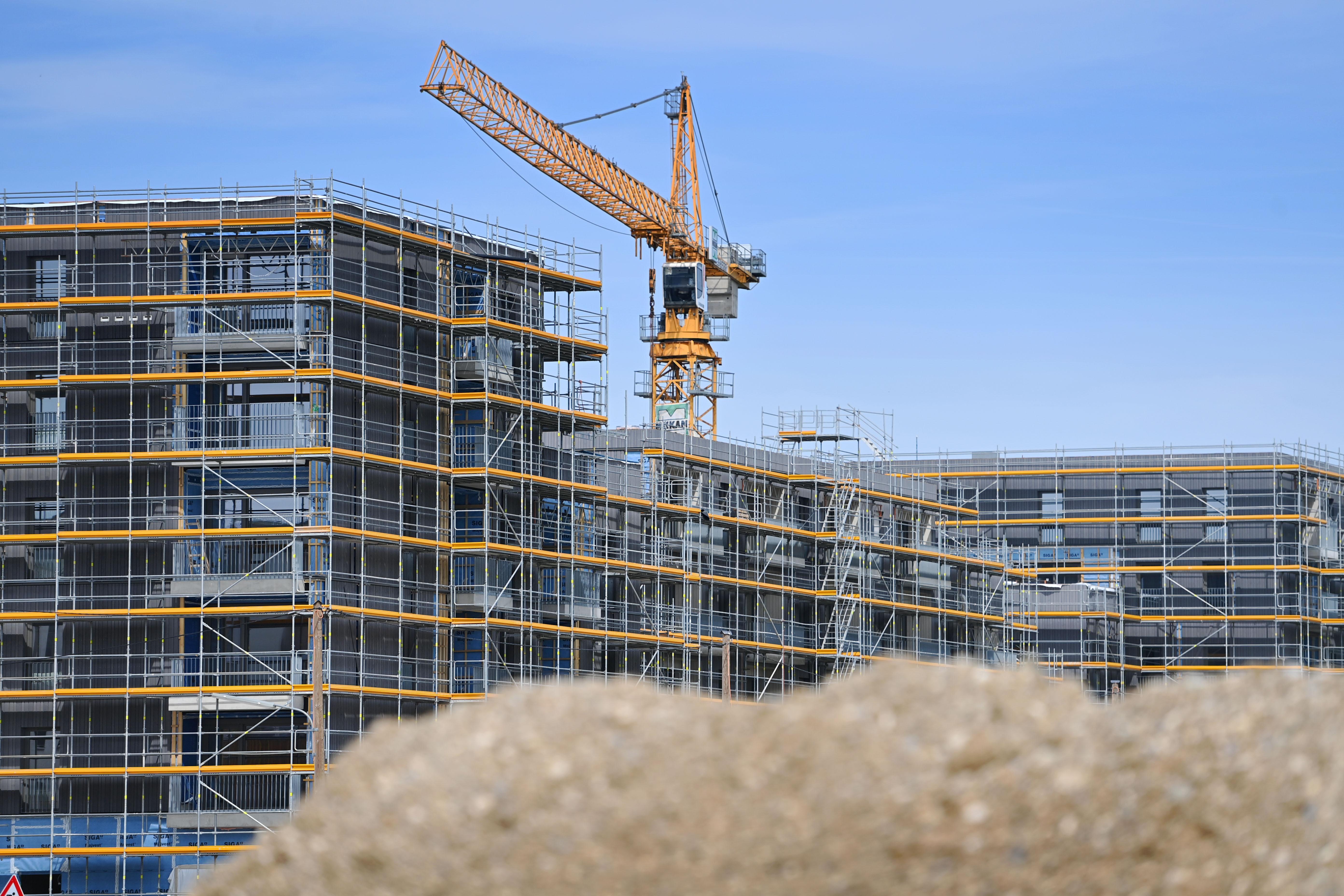 Themenbild Wohnungsbau in Freiham, Bayern.