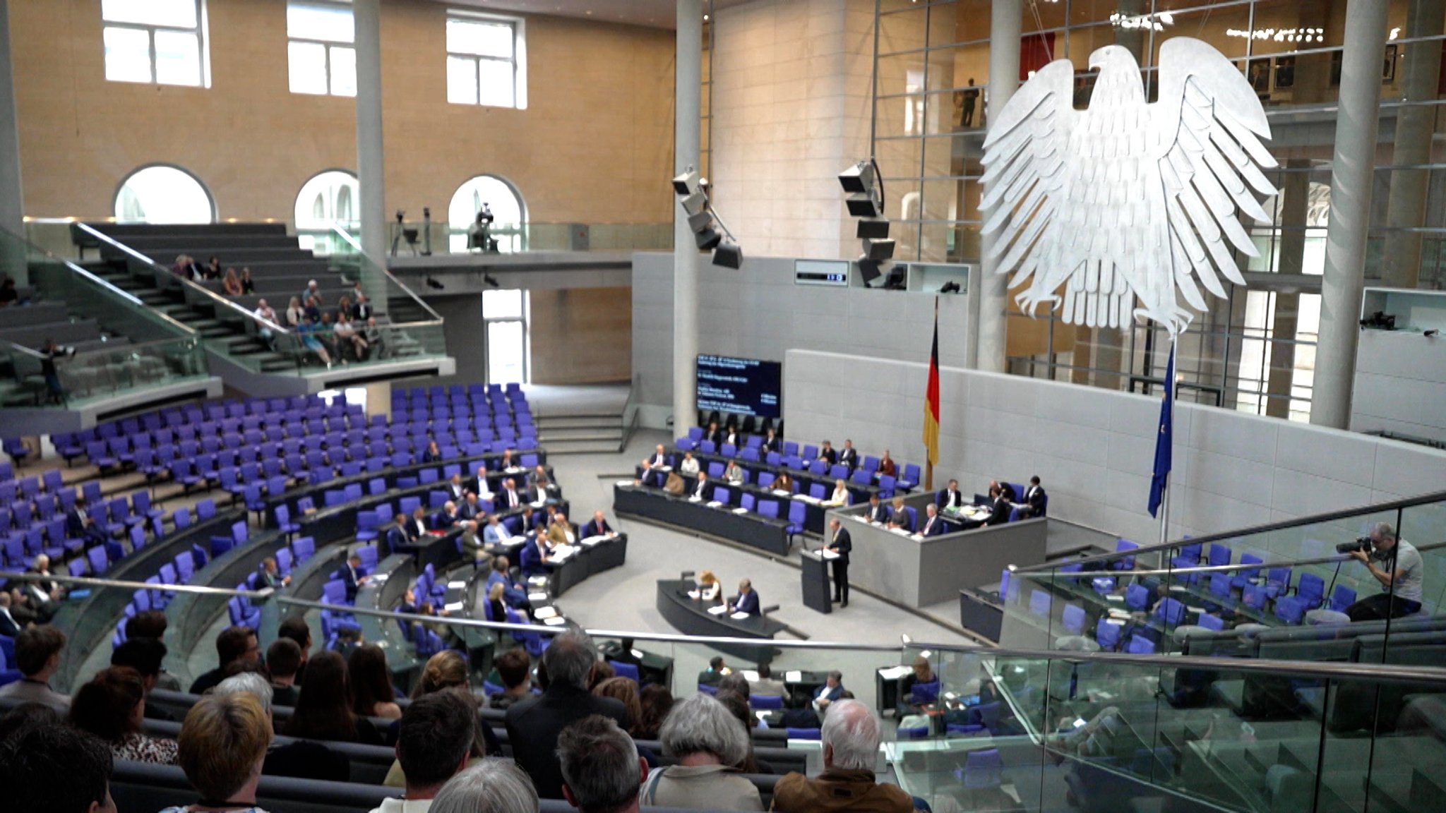Blick ins Plenum des Bundestages
