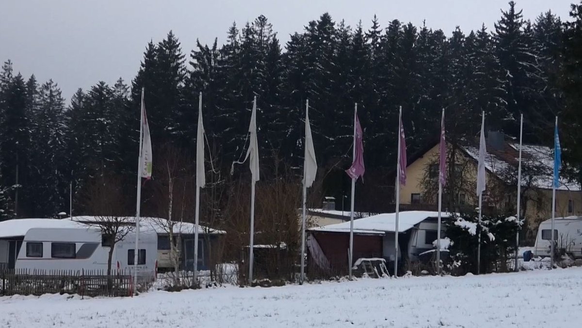 Der Campingplatz bei Viechtach im vergangenen Winter