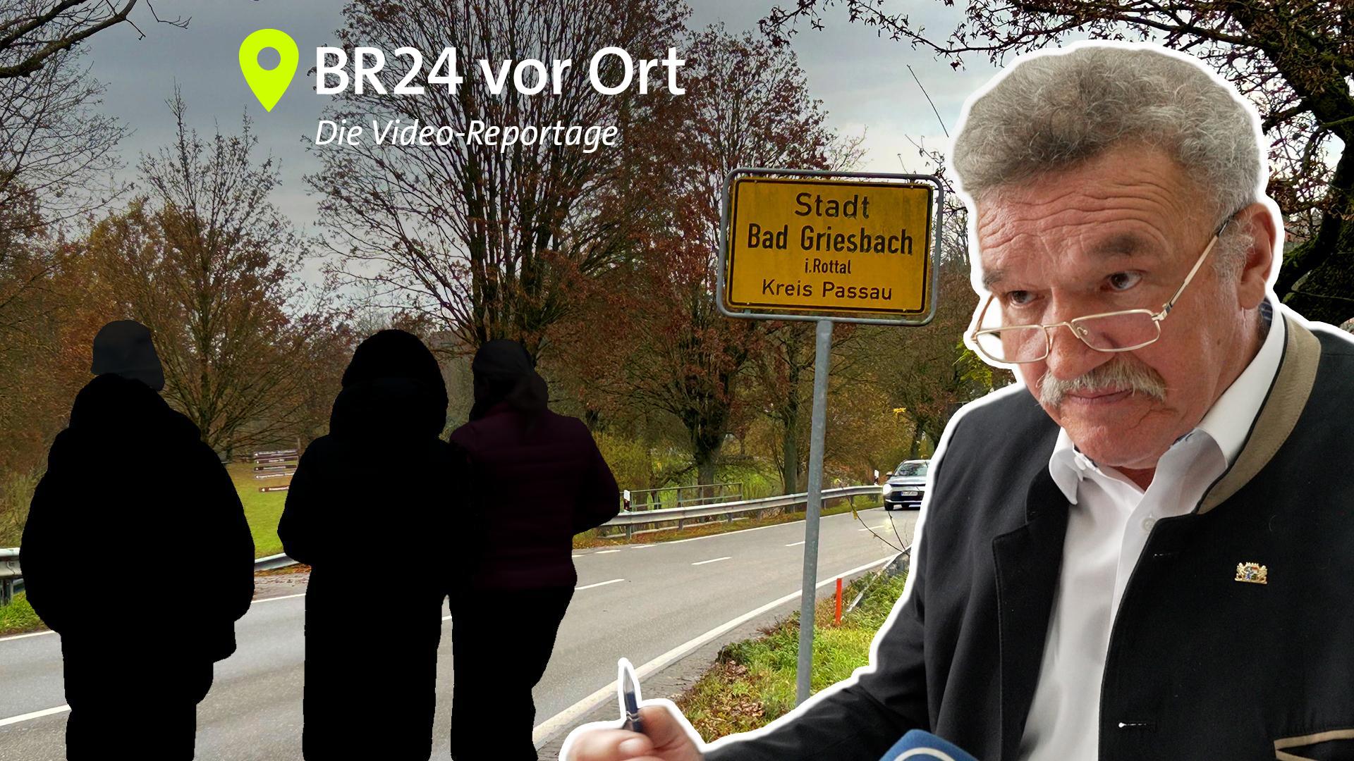 (Symbolbild) Die Ortseinfahrt von Bad Griesbach mit Bürgermeister Jürgen Fundke