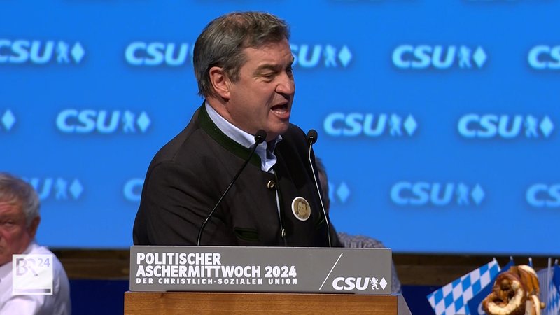 Söder, Aiwanger, Ebner-Steiner, Schulze, von Brunn: Bayerns Parteivorsitzende beim Politischen Aschermittwoch 